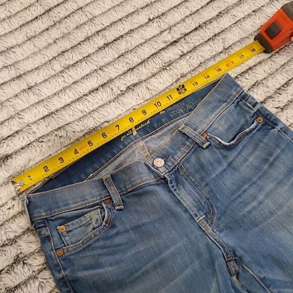 7 for all mankind skinny crop & roll jeans sz 27 - Picture 8 of 10
